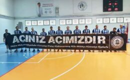 Milas Belediyespor Voleybol Takımı ‘Acınız Acımızdır’ dedi