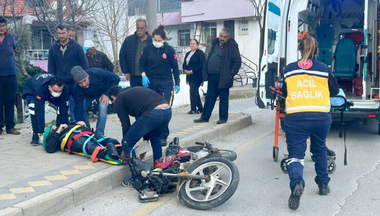 Milas’ta Motosiklet Kaza Yaptı: Sürücü Hastaneye Kaldırıldı
