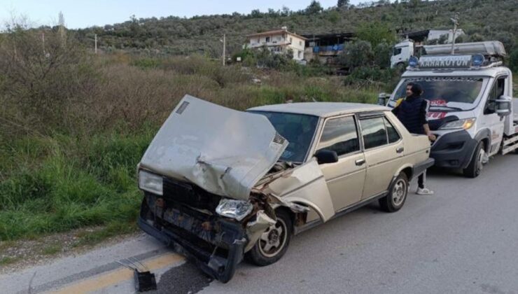 Milas’ta İki Araçlı Kaza: Yolcu Yaralandı