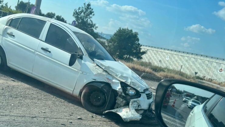 Milas Bodrum karayolunda trafik kazası: Otomobil Karşı şeride geçti