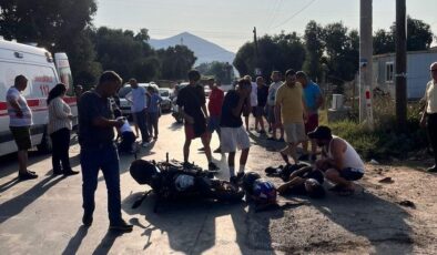 Milas’ta Motosiklet Kazası: 2 Kişi Yaralandı