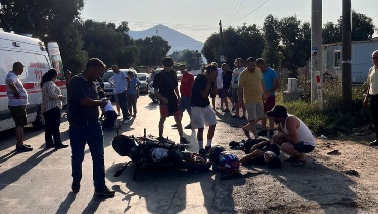 Milas’ta Motosiklet Kazası: 2 Kişi Yaralandı