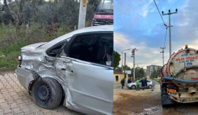 Milas’ta Kaza: Otomobil ve Kamyon Çarpıştı, Bir Yaralı