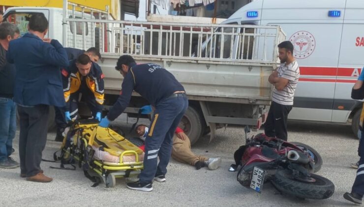 Milas’ın Boğaziçi Mahallesi’nde Motosiklet ve Kamyonet Çarpıştı: 1 Kişi Yaralandı