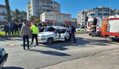 Milas’ta Otomobil Takla Attı: 1 Kişi Yaralandı