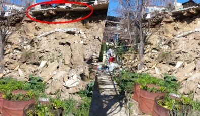 Milas’ta Yol Evin Bahçesine Çöktü: Mahalleli 1 Aydır Yardım Bekliyor