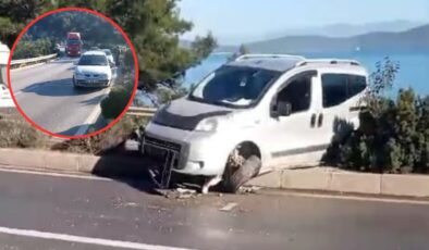 Milas-Bodrum Karayolunda Zincirleme Trafik Kazası: 3 Araç Birbirine Girdi