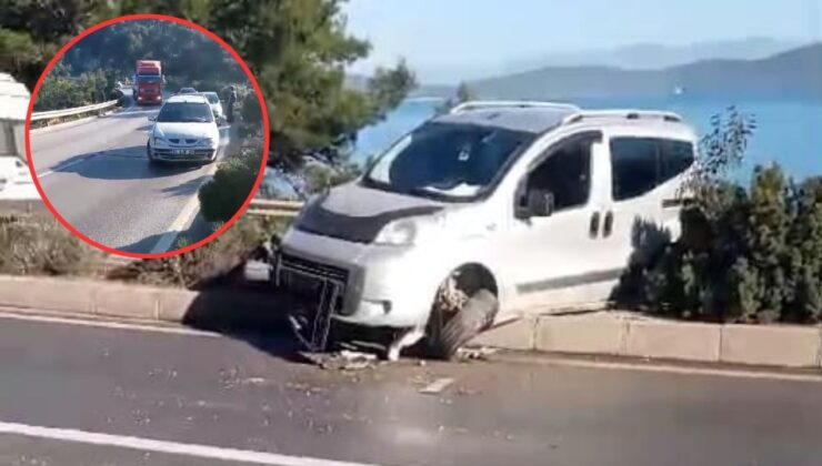 Milas-Bodrum Karayolunda Zincirleme Trafik Kazası: 3 Araç Birbirine Girdi