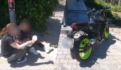 Milas’ta Ani Manevra Sonucu Motosiklet Sürücüsü Yaralandı