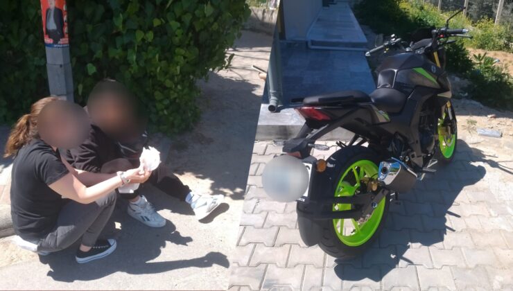Milas’ta Ani Manevra Sonucu Motosiklet Sürücüsü Yaralandı