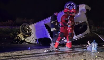 Milas Yatağan Karayolunda Feci: Kaza 2 Otomobil Çarpıştı 6 Kişi Yaralandı