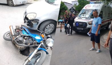 Milas’ta Motosiklet ve Otomobil Çarpıştı: Bir Kişi Yaralandı