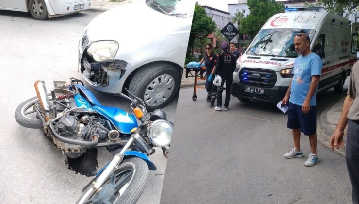 Milas’ta Motosiklet ve Otomobil Çarpıştı: Bir Kişi Yaralandı